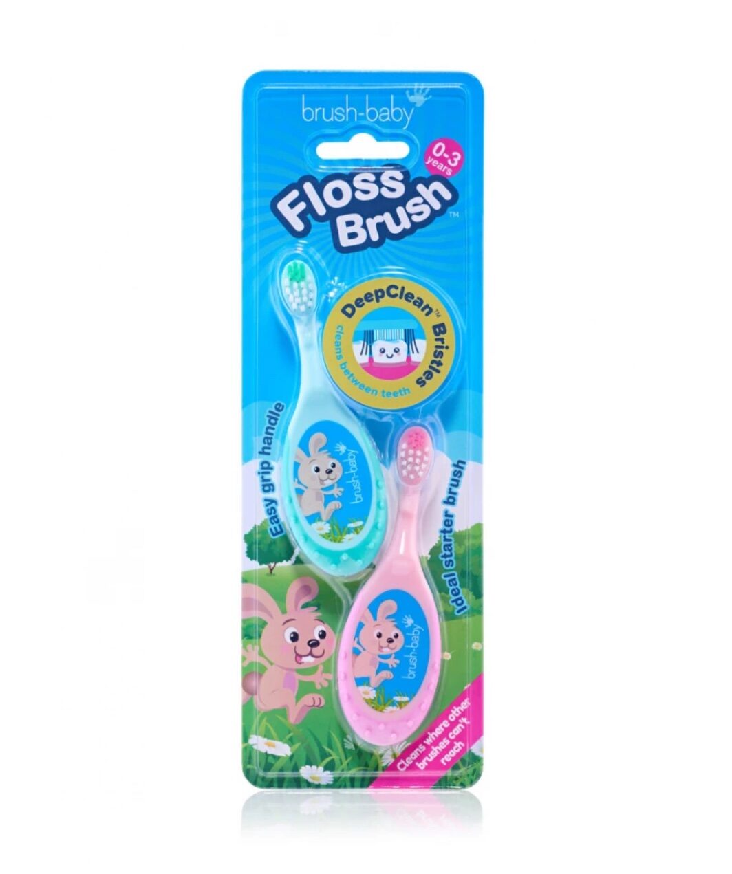 Дитяча зубна щітка FLOSSBRUSH (від 0 до 3 років)