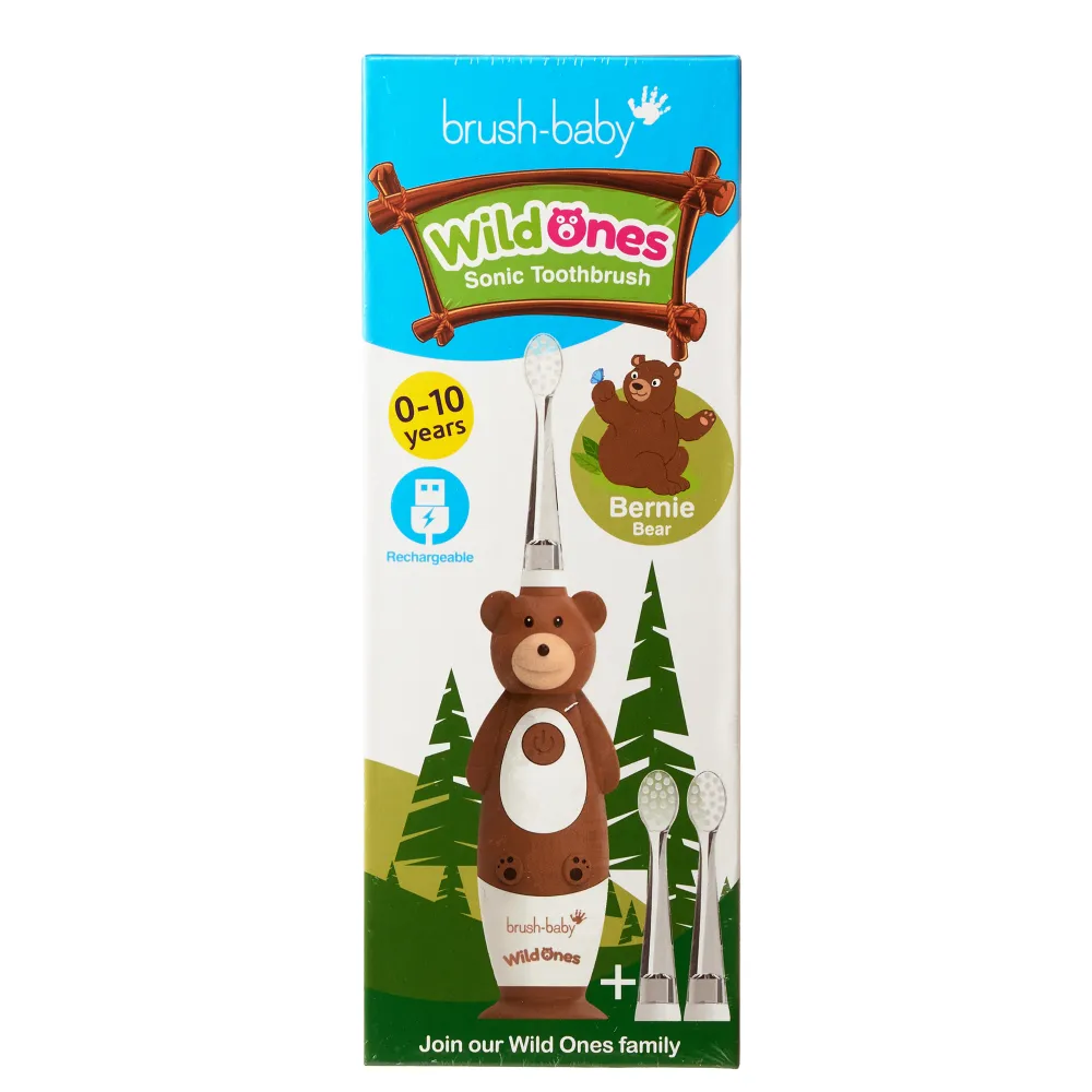 Електрична зубна щітка Brush Baby Sonic WildOnes Ведмедик